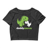 daddysaurus dinosaur dino Crop Top