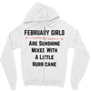 February girls Zipper Hoodie