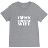 i love my chinese wife V-Neck Tee