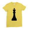 Chess King and Pawn Ladies Fitted T-Shirt