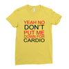 dont put me Ladies Fitted T-Shirt