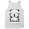 Never Underestimate the Strength of a Melanoma Cancer Warrior Tank Top