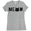 meow Ladies Fitted T-Shirt