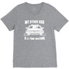 my other ride is a time machine V-Neck Tee