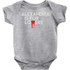 alexandria is for lovers Baby Onesie