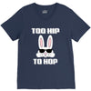 too hip to hop bunny easter V-Neck Tee
