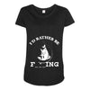 i'd rather be fishing Maternity Scoop Neck T-shirt