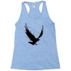 black raven with red eye Racerback Tank