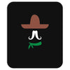 ladies sombrero  funny retro mexico mustache designer Mousepad