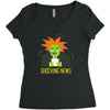shocking news Women's Triblend Scoop T-shirt