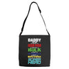 daddy you are my favorite superhero Adjustable Strap Totes