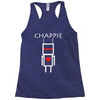 chappie robot movie logo Racerback Tank
