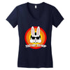 too hip to hop   bunny easter Women's V-Neck T-Shirt