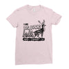 I Like Big Bucks And I Cannot Lie Ladies Fitted T-Shirt