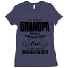 I'm Called Grandpa Because I'm Way Too Cool To Be Called Grandfather Ladies Fitted T-Shirt