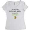 You Cant Make Everyone Happy You Are Not An Avocado Women's Triblend Scoop T-shirt