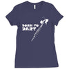born to dart pfeil arrow bullseye triple double 180 club profi Ladies Fitted T-Shirt