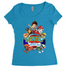 paw patrol birthday boy sister Women's Triblend Scoop T-shirt