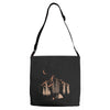 night in the forest Adjustable Strap Totes