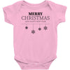 merry christmas and happy new year Baby Bodysuit
