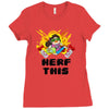 gamer gremlin stole pog Ladies Fitted T-Shirt