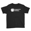 please stop talking it's too early coffee Youth Tee