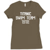 titanic swim team 1912 funny Ladies Fitted T-Shirt