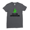 its 420 somewhere Ladies Fitted T-Shirt