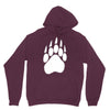 large bear paw print crew neck long sleeve Hoodie