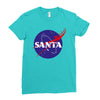 santa nasa Ladies Fitted T-Shirt