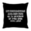my people skills are just fine Throw Pillow