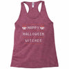 happy halloween witches Racerback Tank