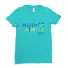 happy father day Ladies Fitted T-Shirt