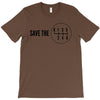 save the manual transmissions black (stick shift) T-Shirt