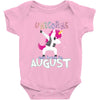 Born Unicorns-Born August Baby Bodysuit