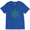snowflake geek usb green V-Neck Tee