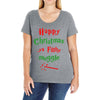 happy christmas ya filthy muggle Ladies Curvy T-Shirt