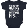 military has my soldier i have his heart Baby Bodysuit