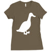 cool duck retro Ladies Fitted T-Shirt