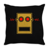 lmfao robot head Throw Pillow