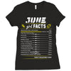 June Girl Facts Cancer Ladies Fitted T-Shirt