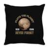 pluto the planet never forget Throw Pillow
