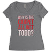 why is the carpet all wet todd.. Women's Triblend Scoop T-shirt