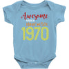 awesome since november 1970 Baby Bodysuit
