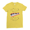 Piano And Music Ladies Fitted T-Shirt