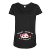July Peeking Out Baby Girl Maternity Scoop Neck T-shirt