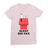 Sleep Big Fan Ladies Fitted T-Shirt