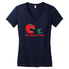 an apple a day Women's V-Neck T-Shirt