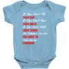 keep moving forward Baby Bodysuit