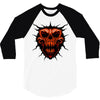 evil face 3/4 Sleeve Shirt